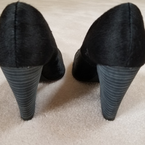 Black calf leather heels - Picture 4 of 6